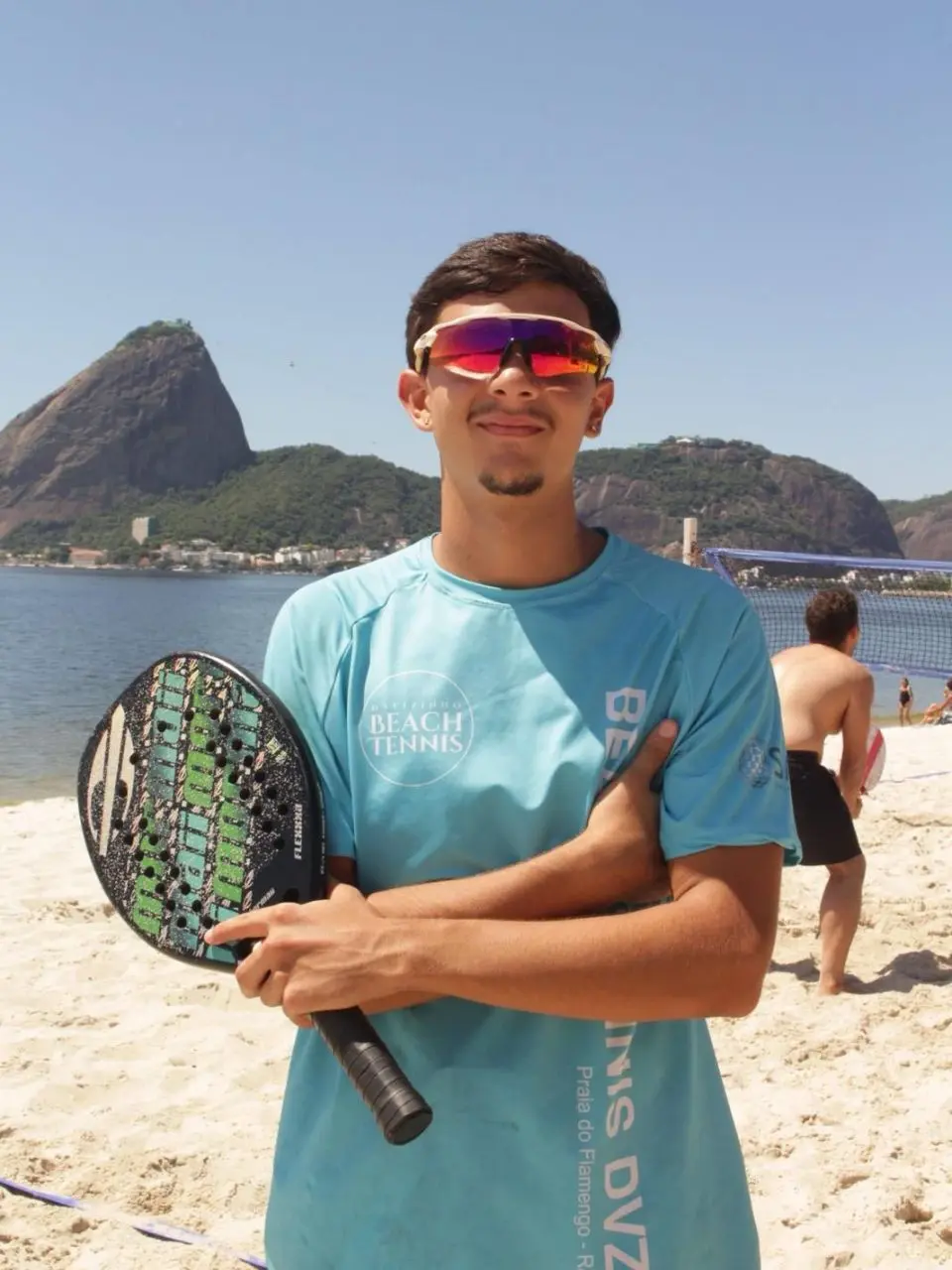David Mansano (Davizinho) na Praia do Flamengo